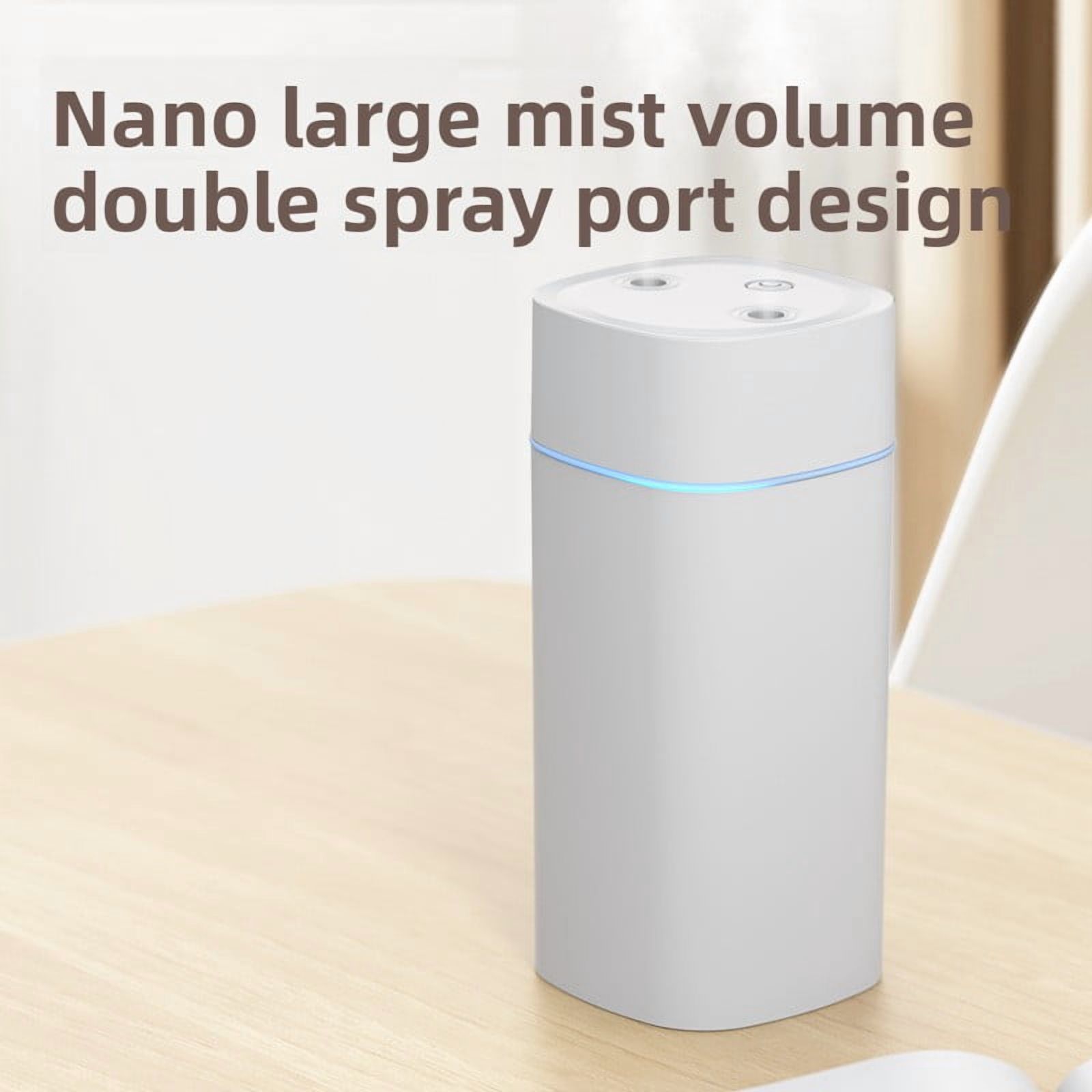 Dual-jet humidifier, large fog volume, with ambient light, visual water ...