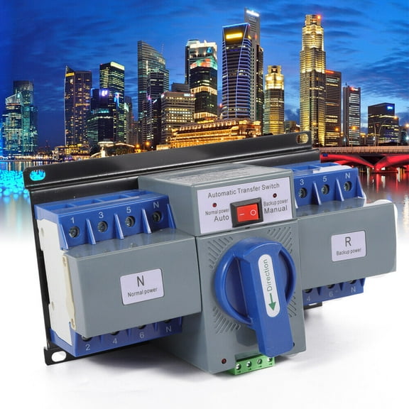 Dual-power Automatic Transfer Switch for Household Electricity, Fireboxes, Motor Homes 8.85*5.11*4.72inch