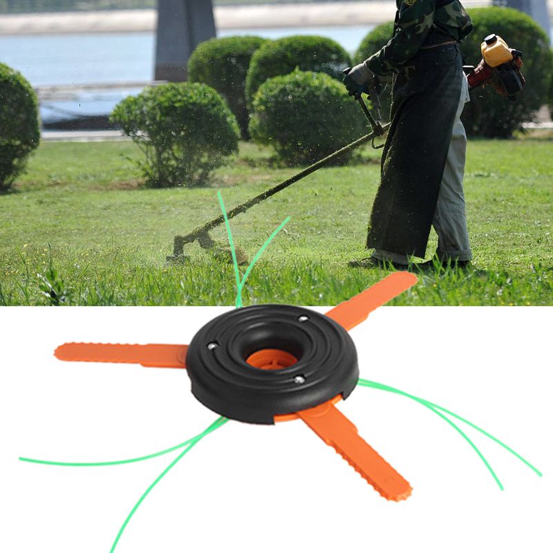 Dualpurpose 3 Blade 3 Lines String Saw Brush Grass Trimmer Head Lawn