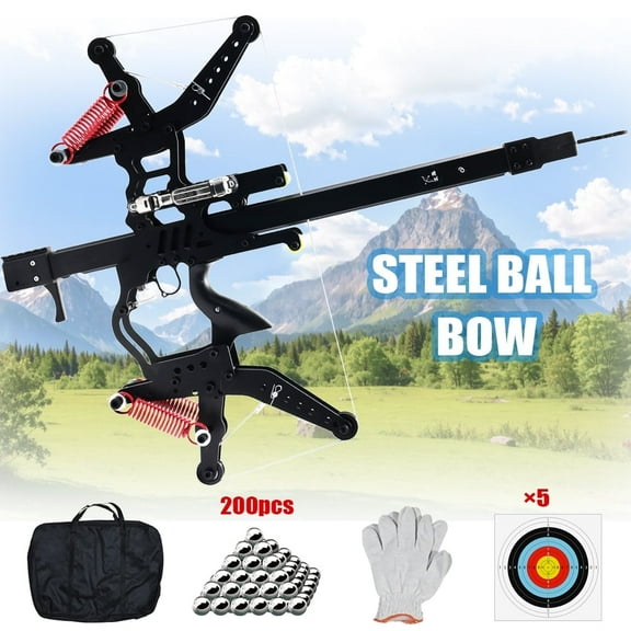 Dual-purpose Ball Bearing Bow Launches Steel Ball Pulley Compound Bow for Adult Hunting and Shooting Fish