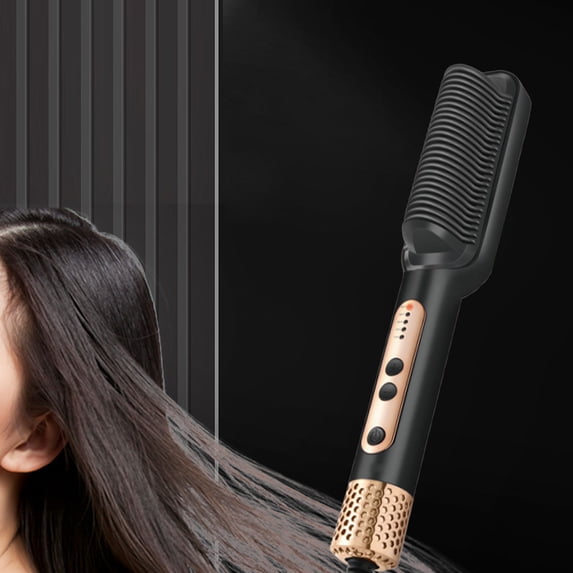 Dual-purpose Electric Heating Iron For Straight And Curly Hair - Hair Straightening Comb That Does Not Damage Your Hair, Hair Straightening Comb Artifact