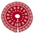 thumbnail image 1 of Dual-sided Festive Knit Tree Skirt, 1 of 4