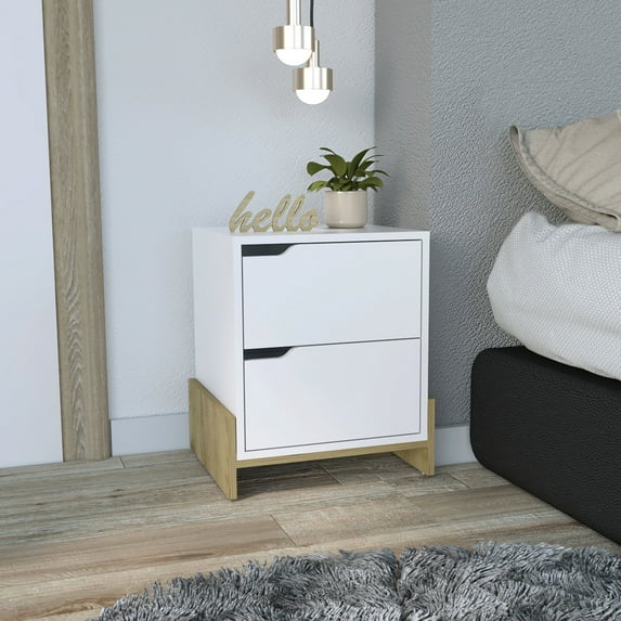 Dual storage drawers - Organize nighttime items - Bedroom use case - Add elegance to bedroom