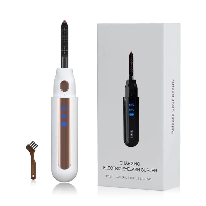 Dual-temperature control electric eyelash curler, 8-10 seconds fast curling |   Digital display, USB charging, does not damage eyelashes