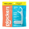 thumbnail image 1 of Dual thread dental floss picks, 4-pack, 600 and 300 pieces, dual action floss system, super tough floss, cool mint flavor, 1 of 4