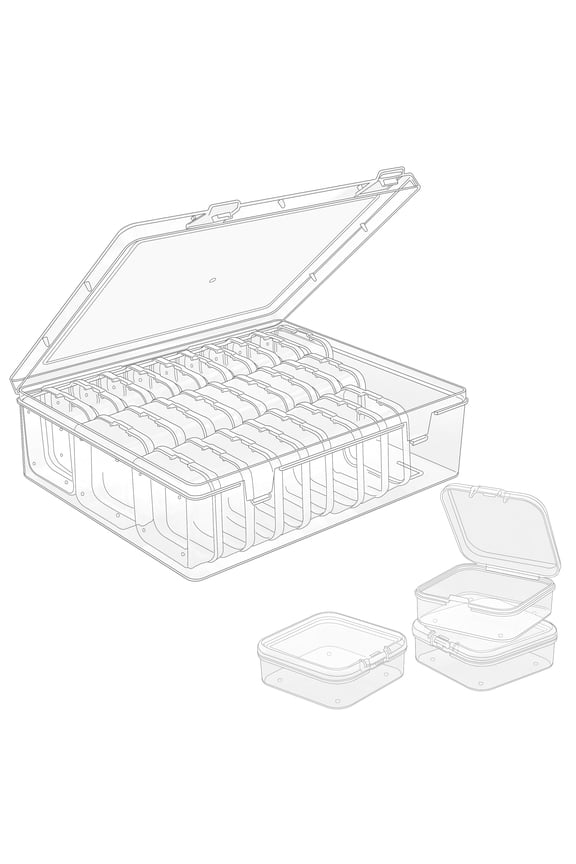 30 Grids Embroidery Floss Organizer Box