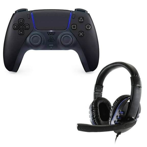 DualSense Controller in Black with Universal Headset