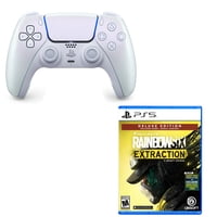 PlayStation DualSense Controller (Chroma Pearl) with Rainbow Six Extraction Game