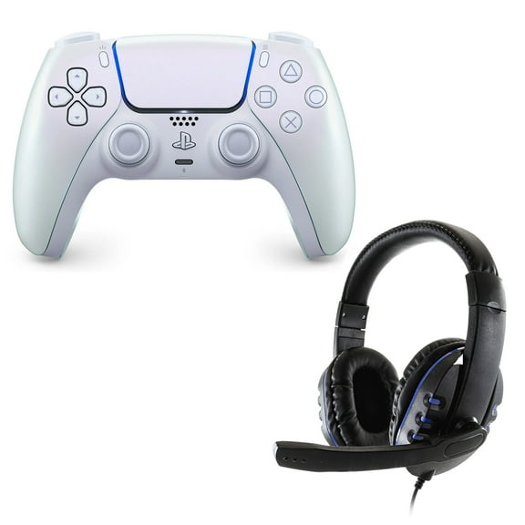 DualSense Controller in Chroma Pearl with Universal Headset