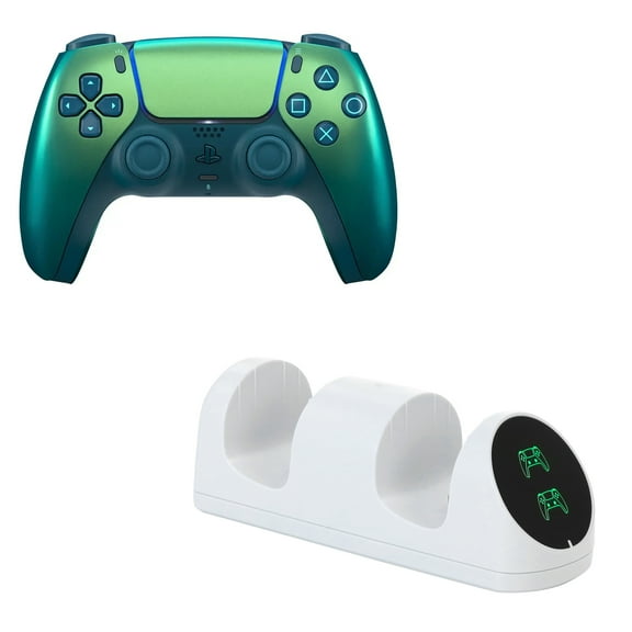 DualSense Controller in Chroma Teal with Charging Dock