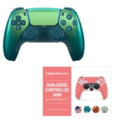 PlayStation DualSense 3.5 mm Jack Pads Bundle with DualSense Controller Mighty Skins Voucher, Chroma Teal, 1 Pack