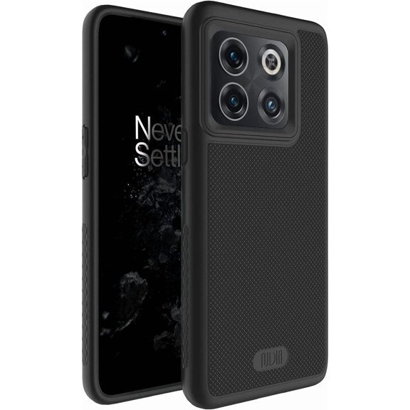 DualShield Grip Designed for OnePlus10T Case 5G, [MergeGrip] Shockproof Military Grade Slim Dual Layer Protection OnePlus 10T 5G (Matte Black)