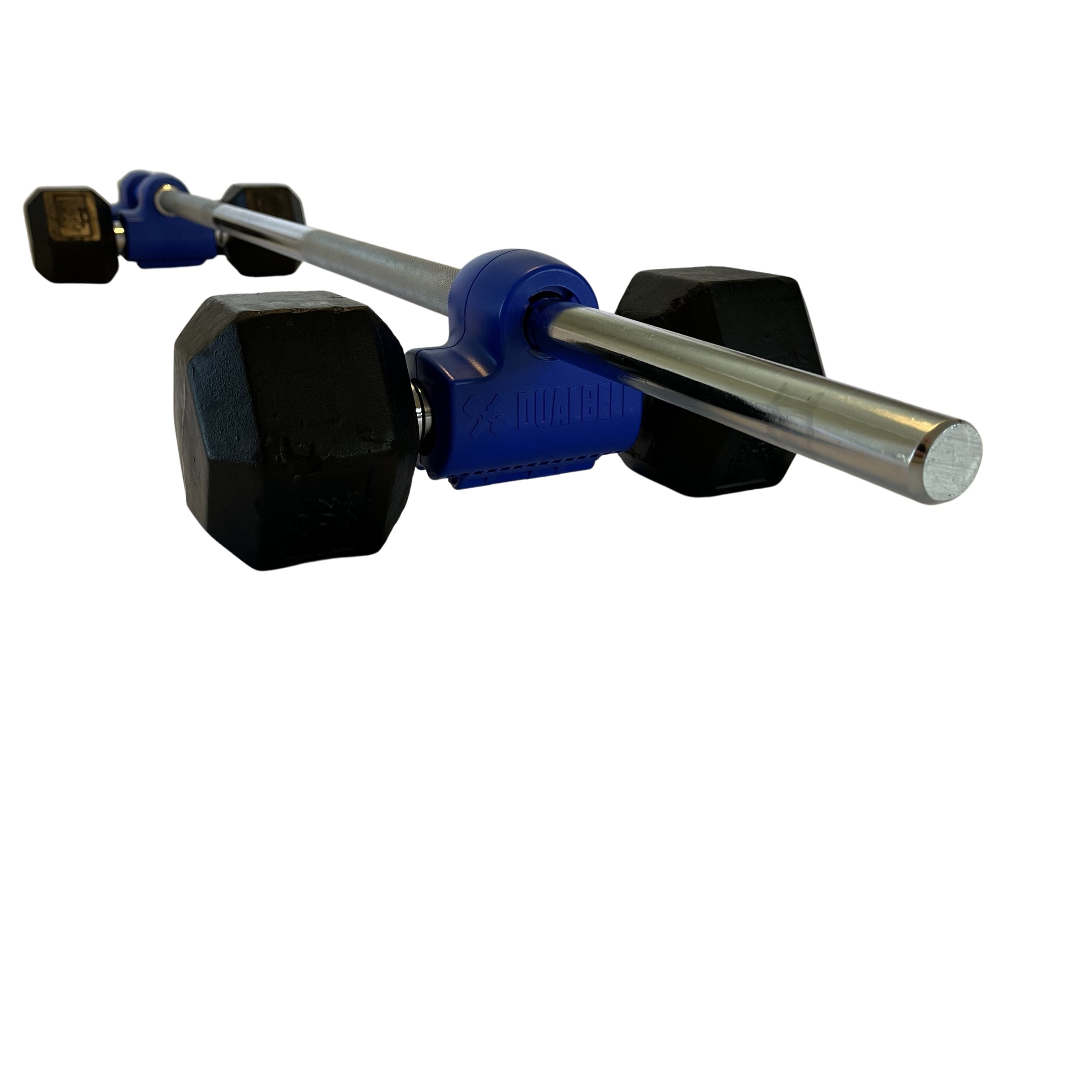 Dualbell Pair Dumbbell to Barbell Converters Use Dumbbells as Weight