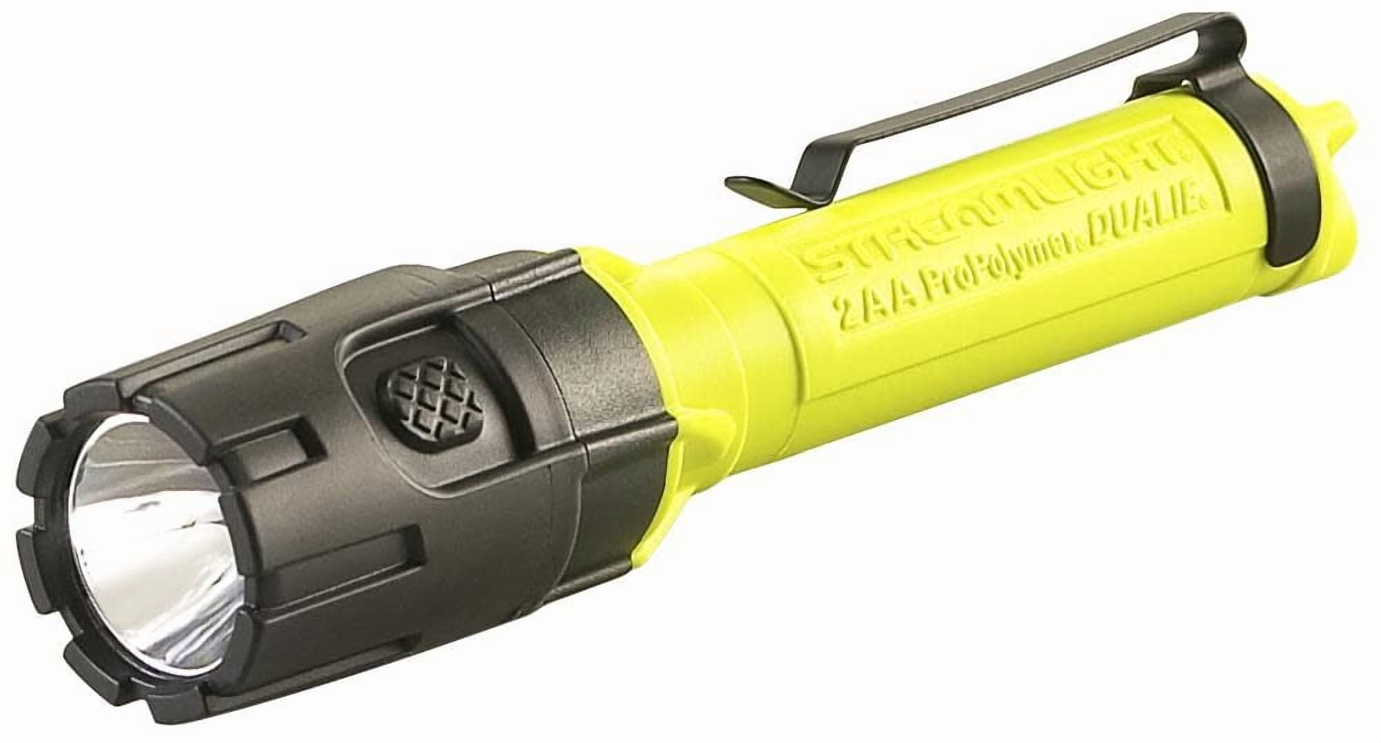 Streamlight Dualie 2AA Intrinsically Safe Spot/Flood Flashlight, Yellow
