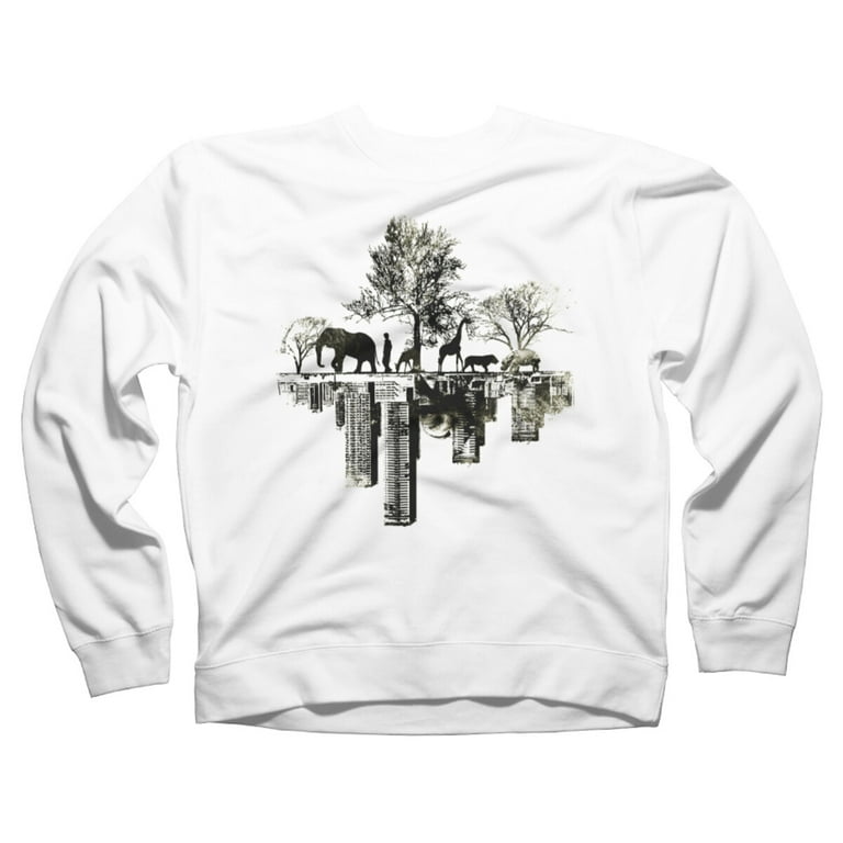 Walmart white crew neck sweatshirt hot sale