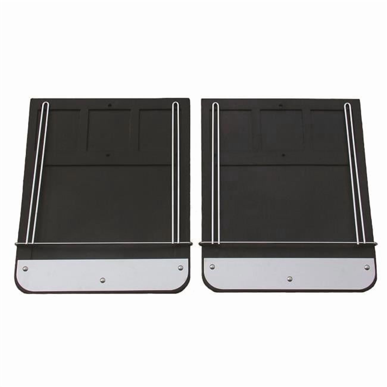 Dually Classic Mud Flap Set with Brackets, Weights & Anit-sails for 1973-1998 Ford F250-F350