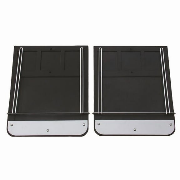 Dually Classic Mud Flap Set with Brackets, Weights & Anit-sails for 1973-1998 Ford F250-F350