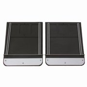 Dually Classic Mud Flap Set with Brackets, Weights & Anit-sails for 1973-1998 Ford F250-F350