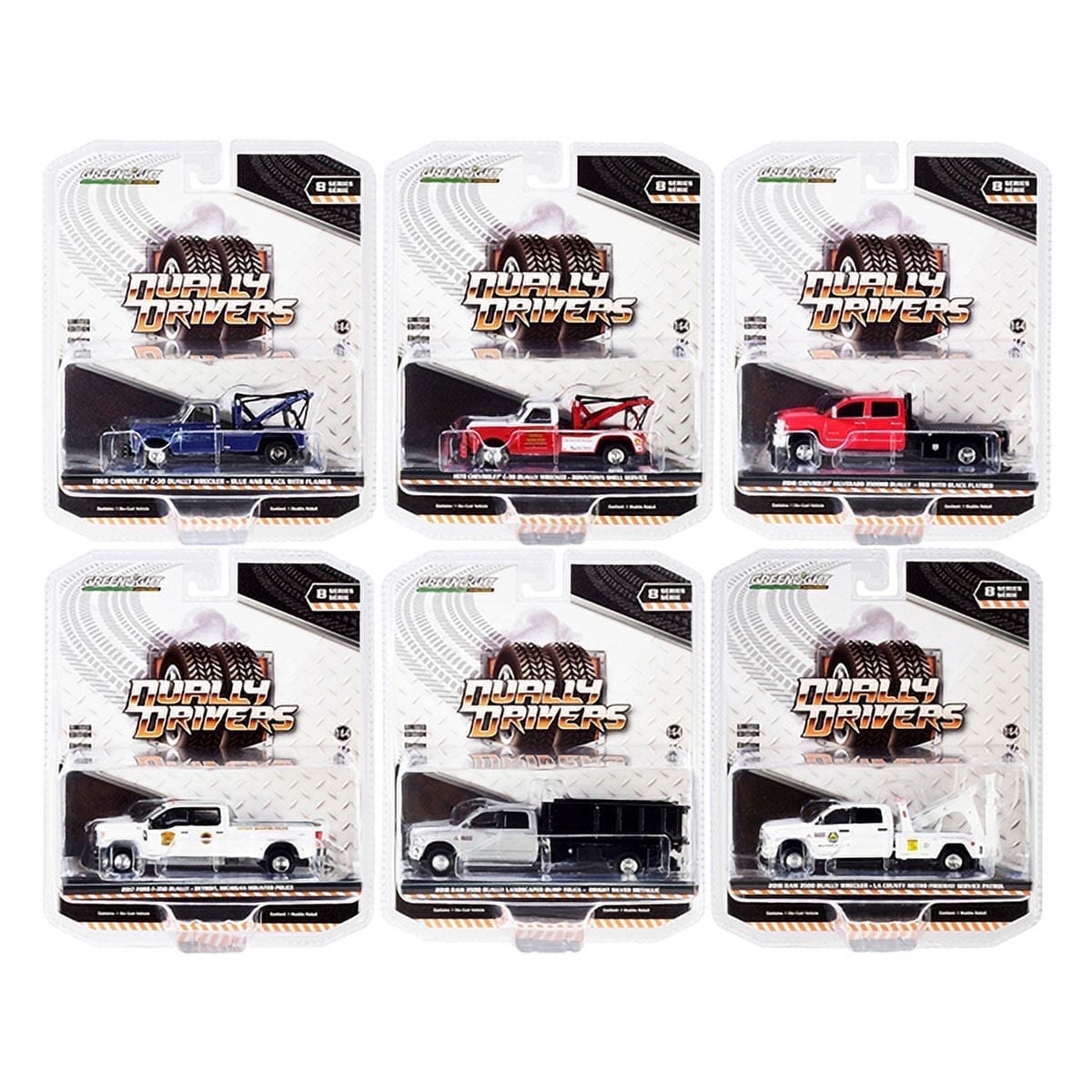 Greenlight Dually Drivers Trucks Series 8 Diecast Model Cars 6