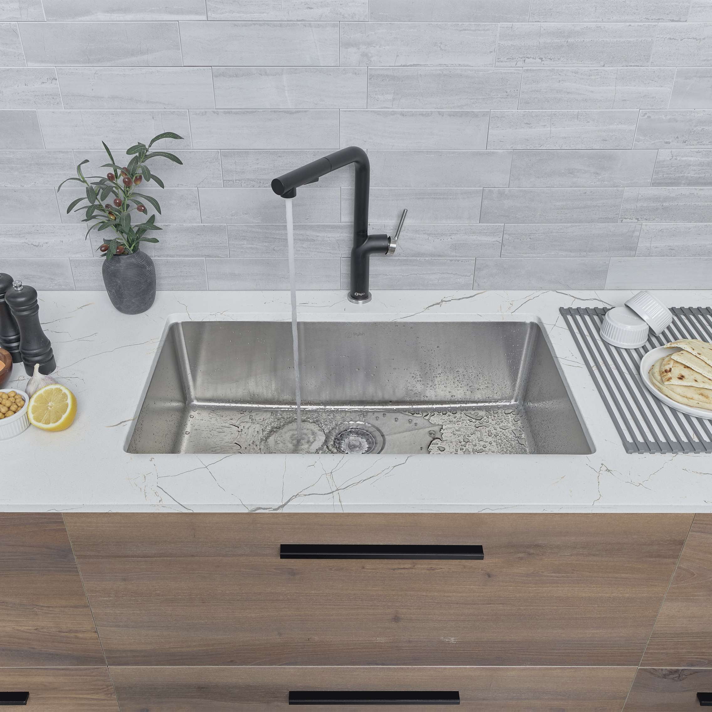 Dualmount 31 inch Stainless Steel Single Bowl Kitchen Sink
