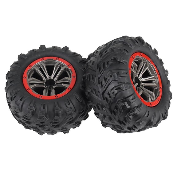 Dualoai 1/10 Scale RC Car Rubber Tires & Wheels for Xinlehong 9125 On Road Touring Drift