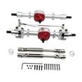 thumbnail image 1 of Dualoai 1/12 RC Front Rear Axle Assembly RC Car Accessory for MN78 MN82 RC Car Model silver, 1 of 8