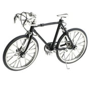Dualoai 116 Black Die-cast Bike Model, Metal BM-X mini Bicycle with Brake Collectibles