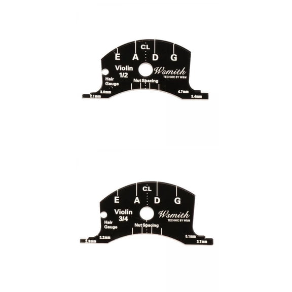 Dualoai 1/2 3/4 Violin Bridge Mold Repair Template Tool for Violin Frets Leveling Tools