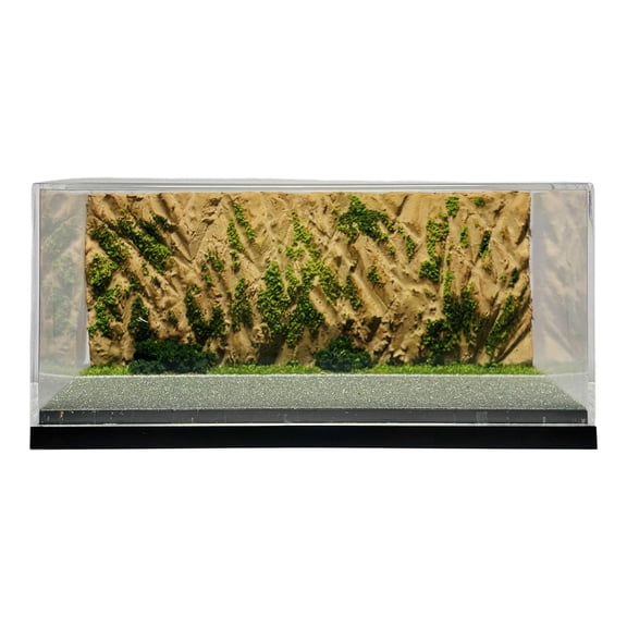 Dualoai 1/64 Diecast Car Display Case Display Box DIY Dustproof Cover Showcase Miniature