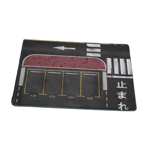 Dualoai 1/64 Parking Lot Underground Garage Non Slip Multipurpose Rollable Car Scene Mat 30x25cm