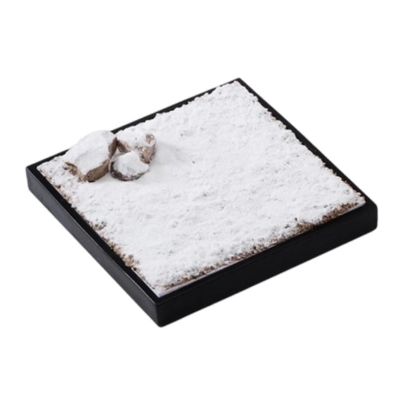 Dualoai 1 64 Scale Snow Diorama Resin Miniature Scene Model Display Stand for Model Cars