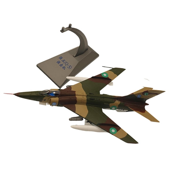 Dualoai 1/72 Scale Fighter Model Alloy Diecast Plane Model with Display Stand Collectibles Toy Simulated Airplane for Cafes Bookshelf