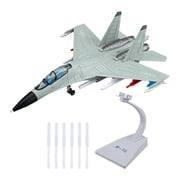 Dualoai 181 Fighter Jet Model Interactive Sound and Light Effect Airplane Toy Aircraft for Birthday Gifts Office Commemorate Shelves Green