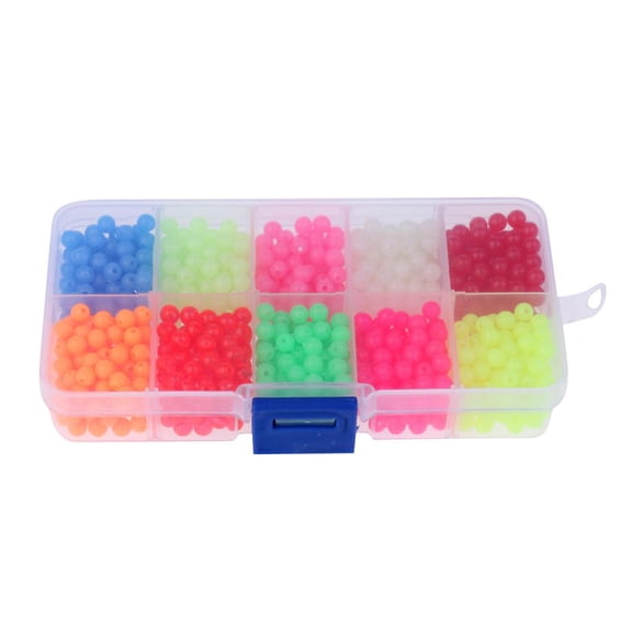 Dualoai 1 Box Lightweight Fishing Beads Lure Luminous Beads Lure Sea Fishing Beads Lures
