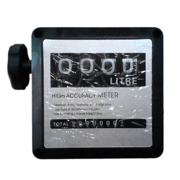 Dualoai 1\\\\\\\'\\\\\\\' Digital Petrol Fuel Oil Counter Mechanical