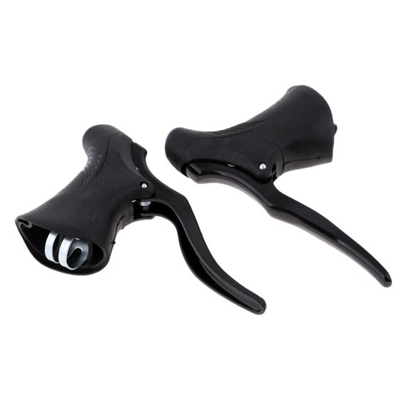 Dualoai 1 Pair Durable Road Bike Drop Levers Set, End Brake Lever,Alloy Handle 22..8mm Black