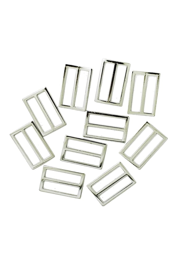 10 Pcs Assorted Metal Rectangle Ring, Webbing Belts Buckle for for Belt Bags DIY