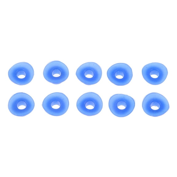 Dualoai 10 Pcs Motorcycle Valve Stem Dirt Protector, Waterproof Silicone Cap, Universal Blue