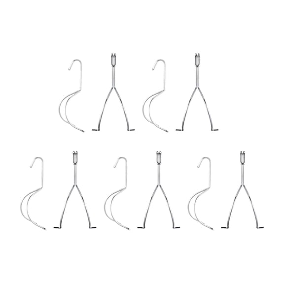 Dualoai 10 Pieces Cabinet Door Painting Rack,Hanging Hooks Long Furniture Restoration No
