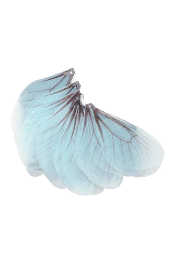 10 Pieces Handmade Simple Dragonfly Cicada Wings DIY Earrings Charms Accessories Blue