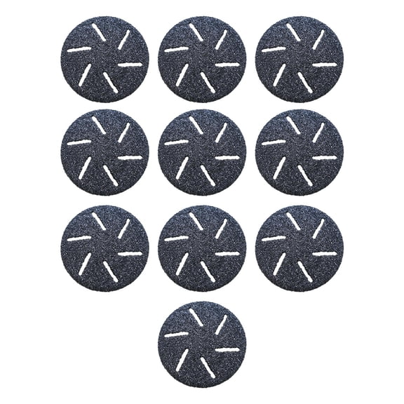 Dualoai 10 Pieces Paper disks Replacement Callus Remover Machine Foot File Dis Engraved Surface