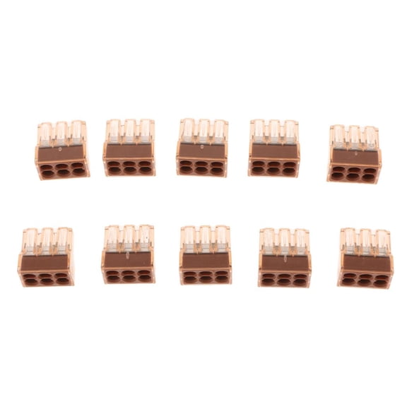 Dualoai 10 Pieces Plug Style Connector Terminals Quick Connect for Electric Wire