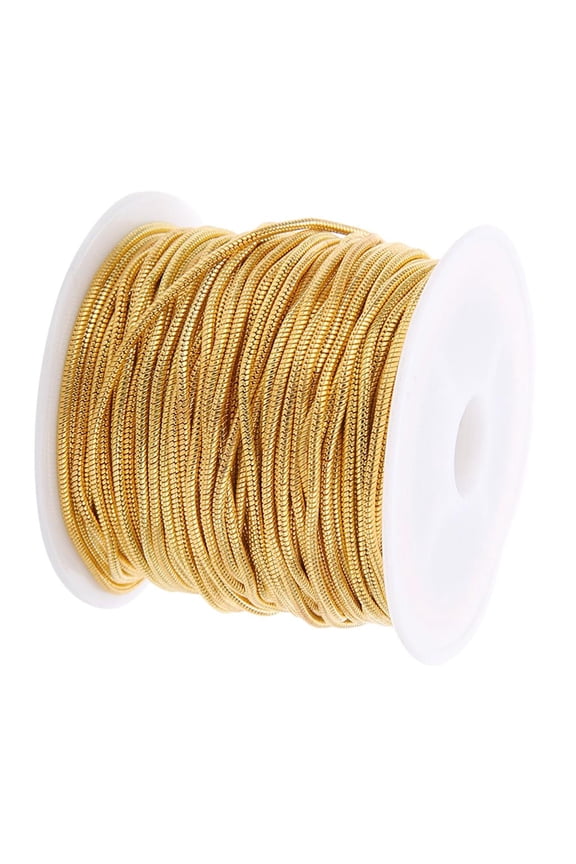 10 Yards Lot 1.5mm Metal Plated 1.5mm DIY Snake Chain Charms Link Necklace Chain gold