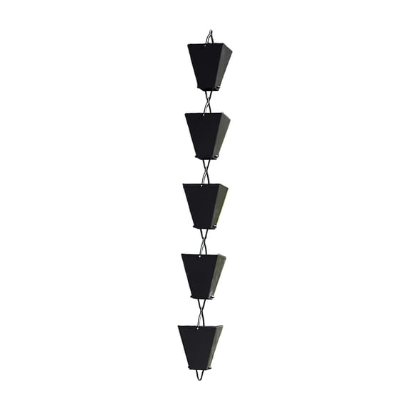 Dualoai 100c Gutter Chain, Water Collection Cup Replacement, Water Diverter Chain, Trapezoid Shape