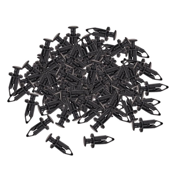 Dualoai 100x Car Auto Bumper Clips Trim 9mm Push Type Pin Fastener Clips Replacement