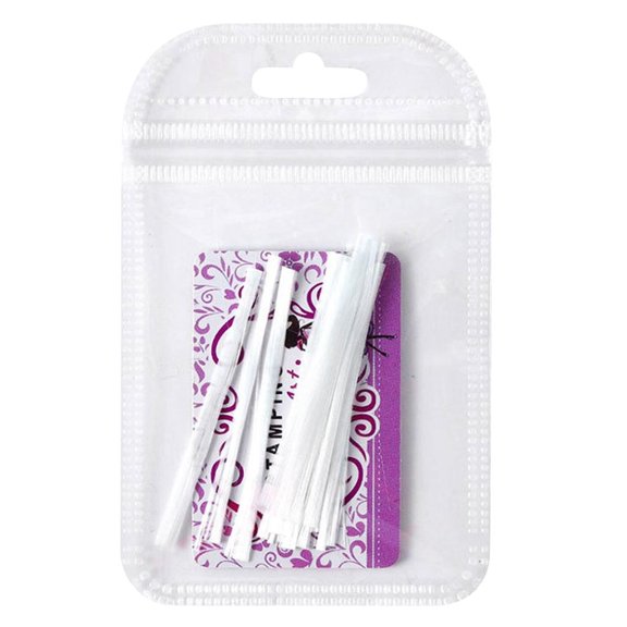 Dualoai 10PCS 5.5CM Fiberglass Nail Extension DIY Glass Fiber Nail Silk Acrylic Tips