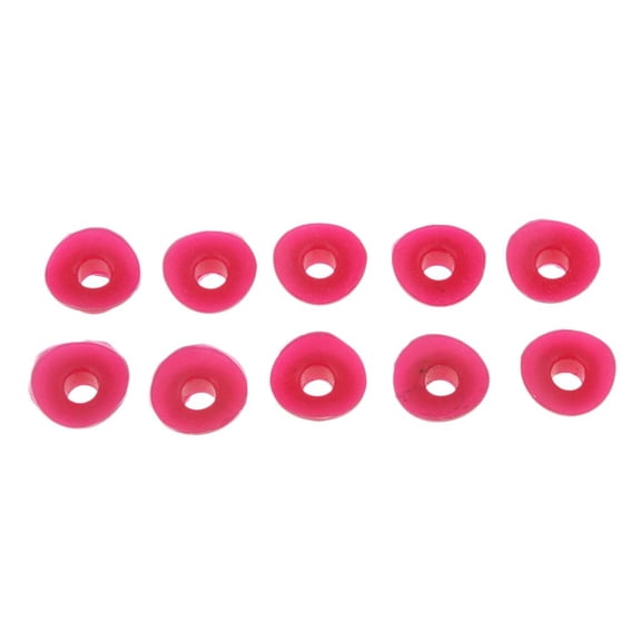 Dualoai 10Pcs Air Valve Stem Mud Guards Tire Tube Silicone for Kawasaki - Red