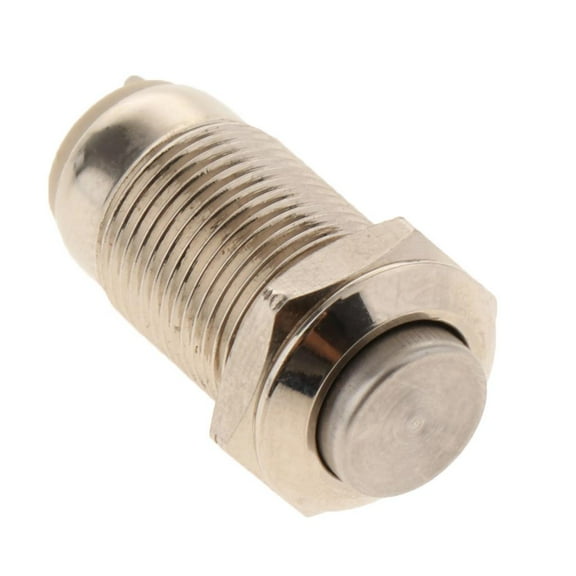 Dualoai 10mm Metal Push Button Switch A10 Stainless Steel Closer Bell Button Switch High Head Self-lock