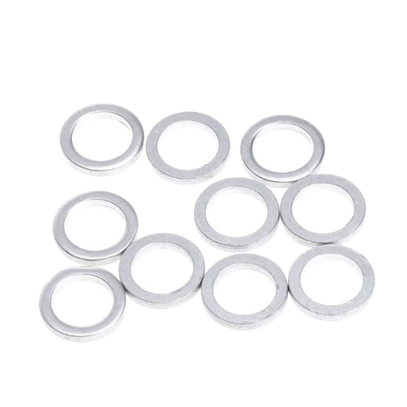 Dualoai 10pcs Bike Bicycle 1mm Thickness Washer Spacer 9.8mm Inner Diameter for Bike Headset Chainwheel Chainring
