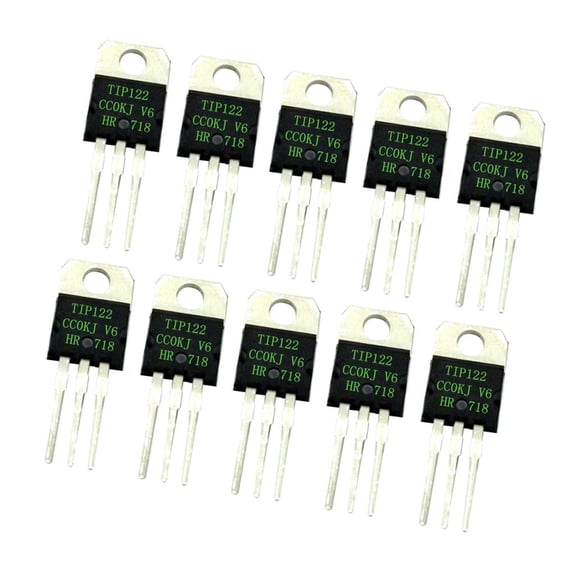 Dualoai 10pcs TIP122 A Semiconductor Device that Controls Current Power Transistor